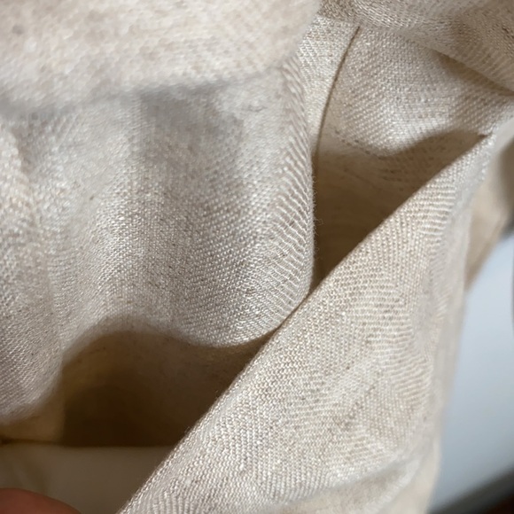 J.Crew Factory Men's Tan Linen Two-Button Blazer Front Pockets Casual Medium - Picture 4 of 9